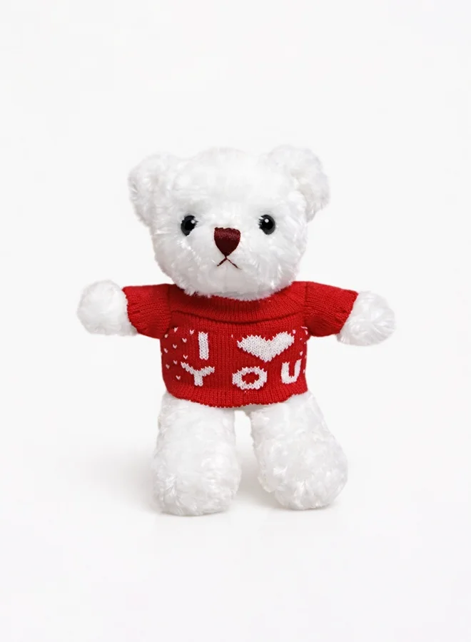 Share The Love I Love U! White Teddy Bear with Red Shirt